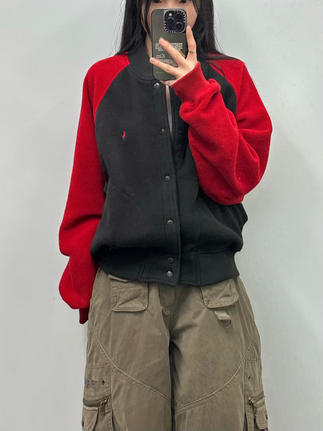 폴로 랄프로렌 90s 나그랑 배색 플리스 자켓  상품이미지1