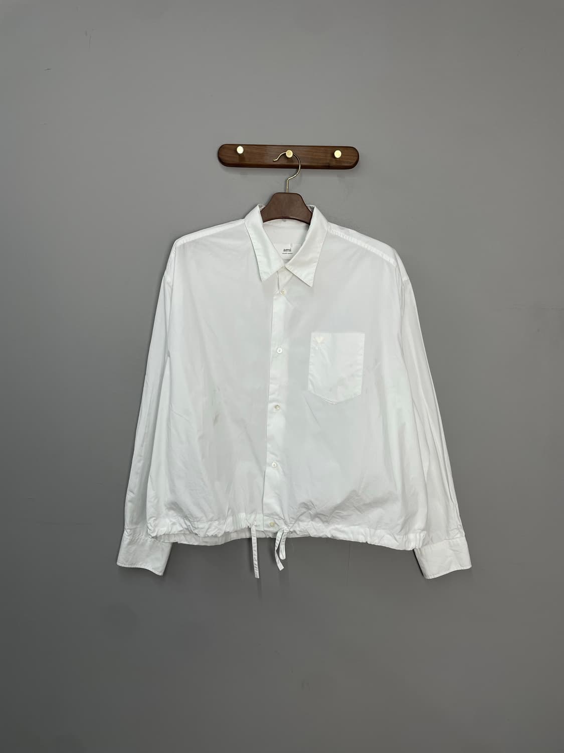 아미 드로스트링 화이트 셔츠 H2138 상품이미지2