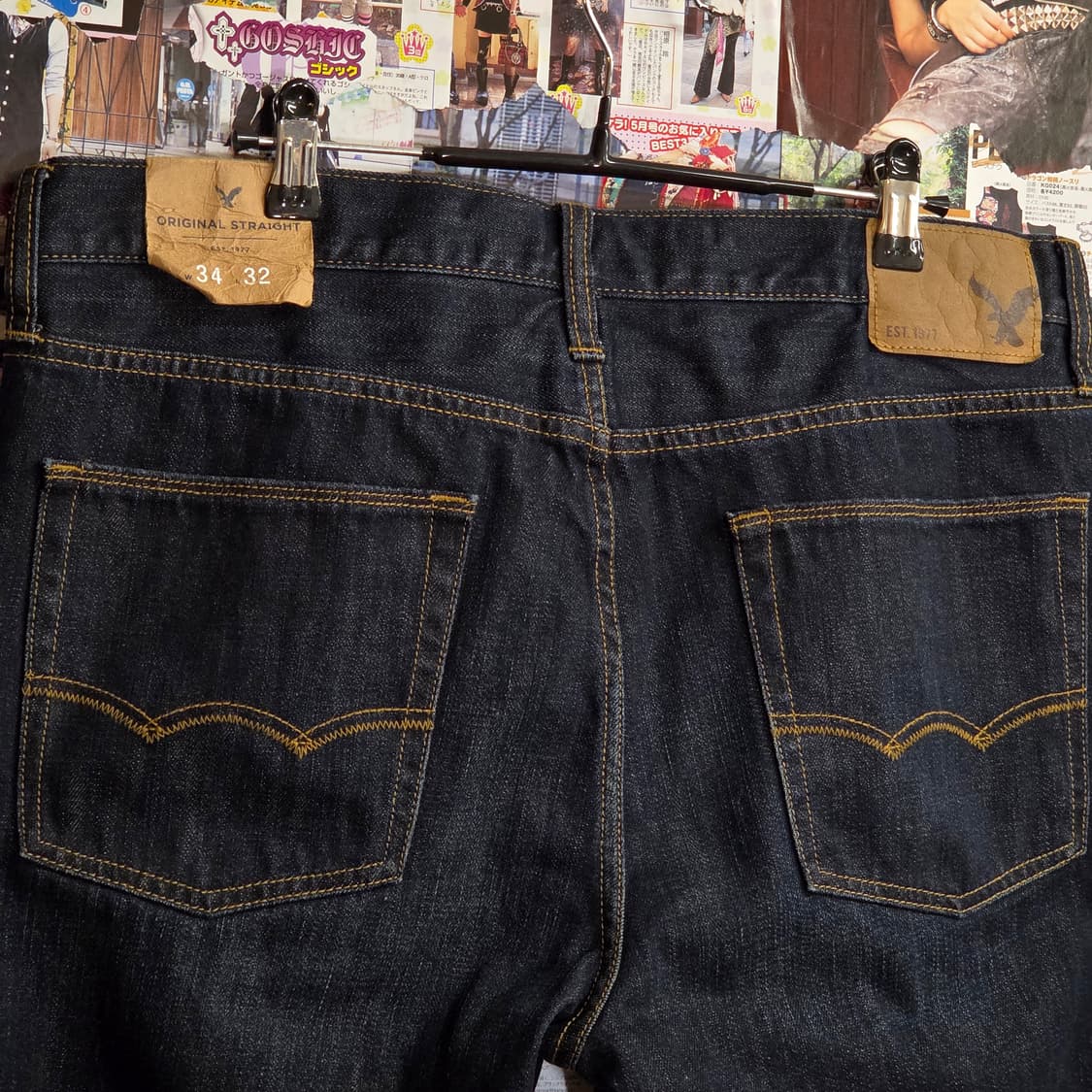 아메리칸 이글 진청 스트레이트 데님 팬츠 상품이미지3