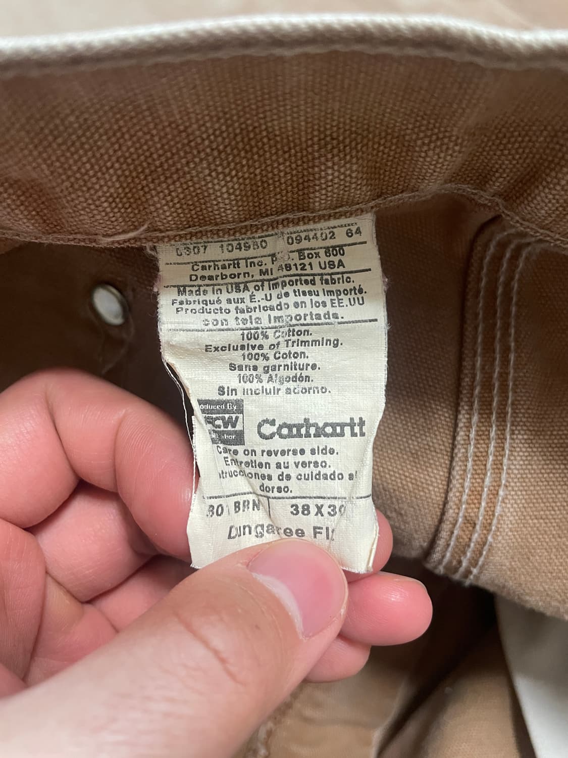00s 칼하트 더블니 B01 브라운 상품이미지6