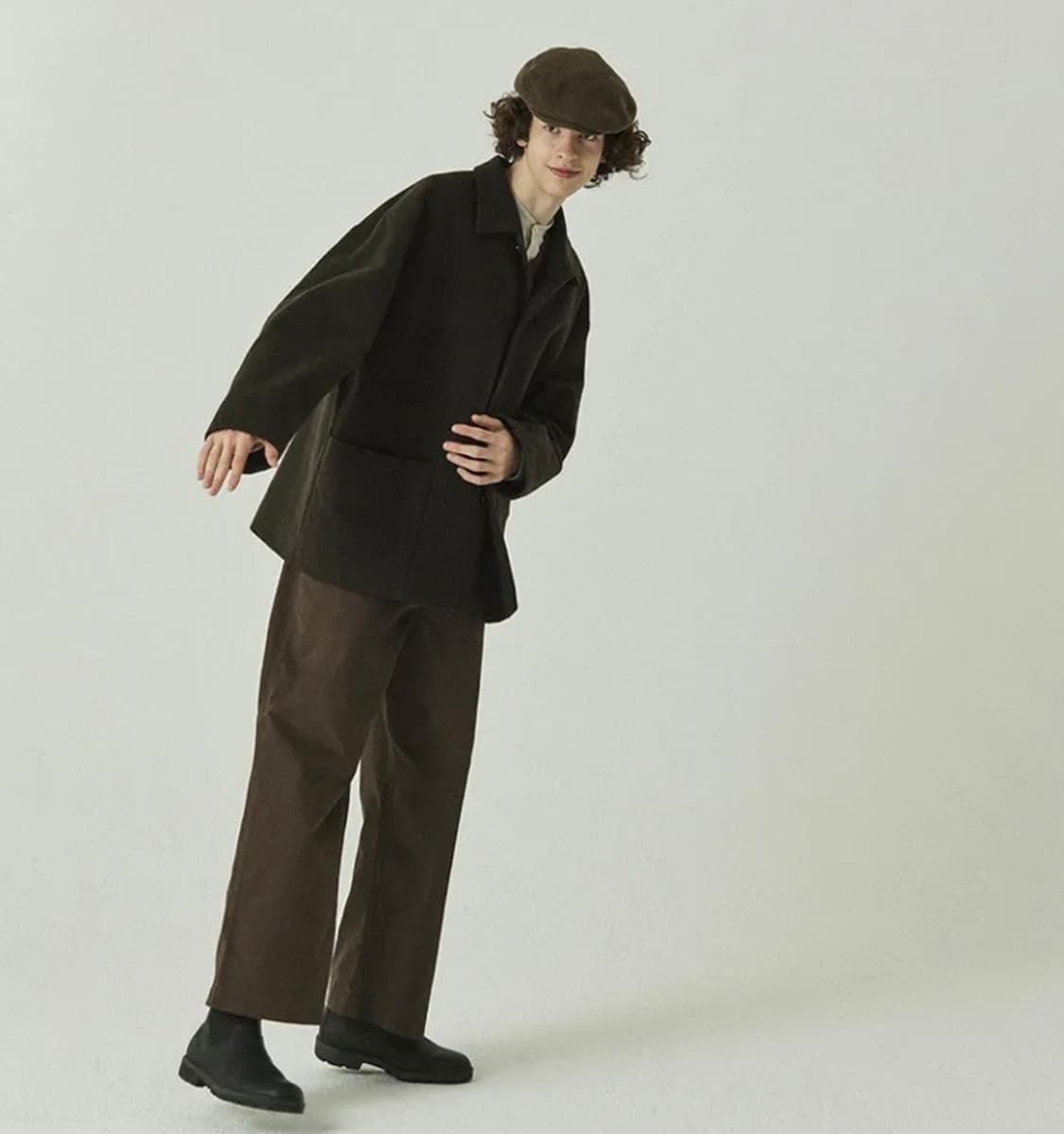 토마스모어 오픈카라 자켓 코트 (L) 상품이미지8