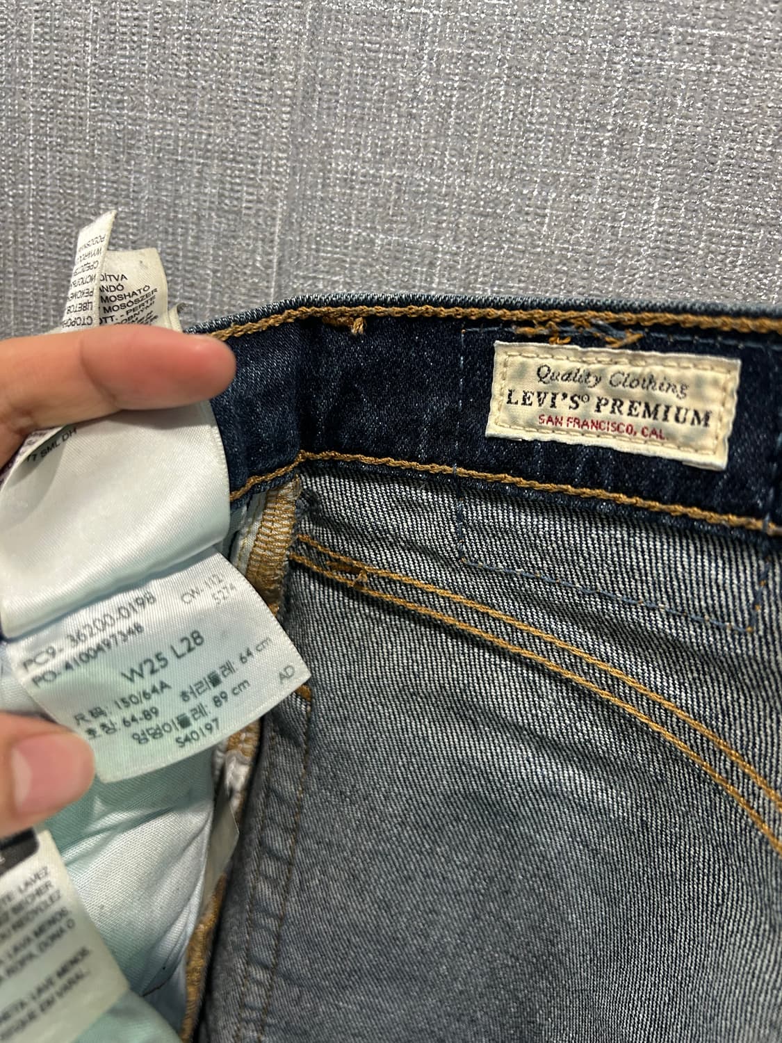 현행 리바이스 501 W25L28 상품이미지4