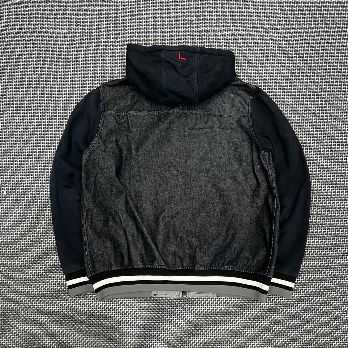 후부 데님 바시티 자켓 상품이미지4