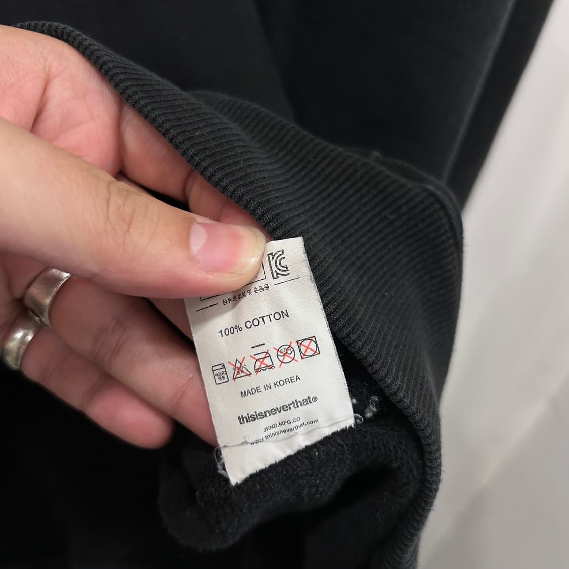 디스이즈네버댓 클래식 디자인로고 오버핏 후드티 상품이미지4