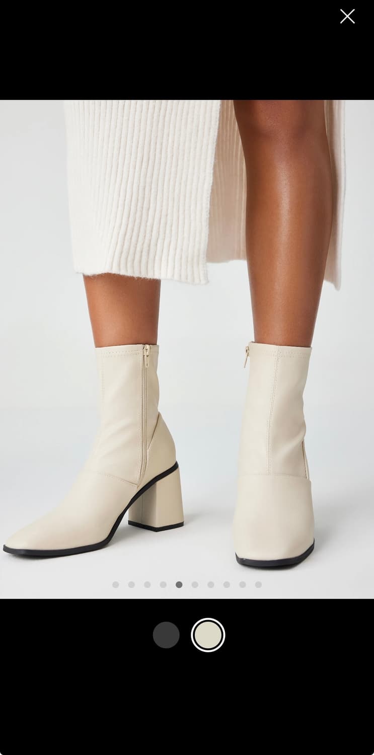 샵사이다 앵클부츠 화이트 상품이미지3