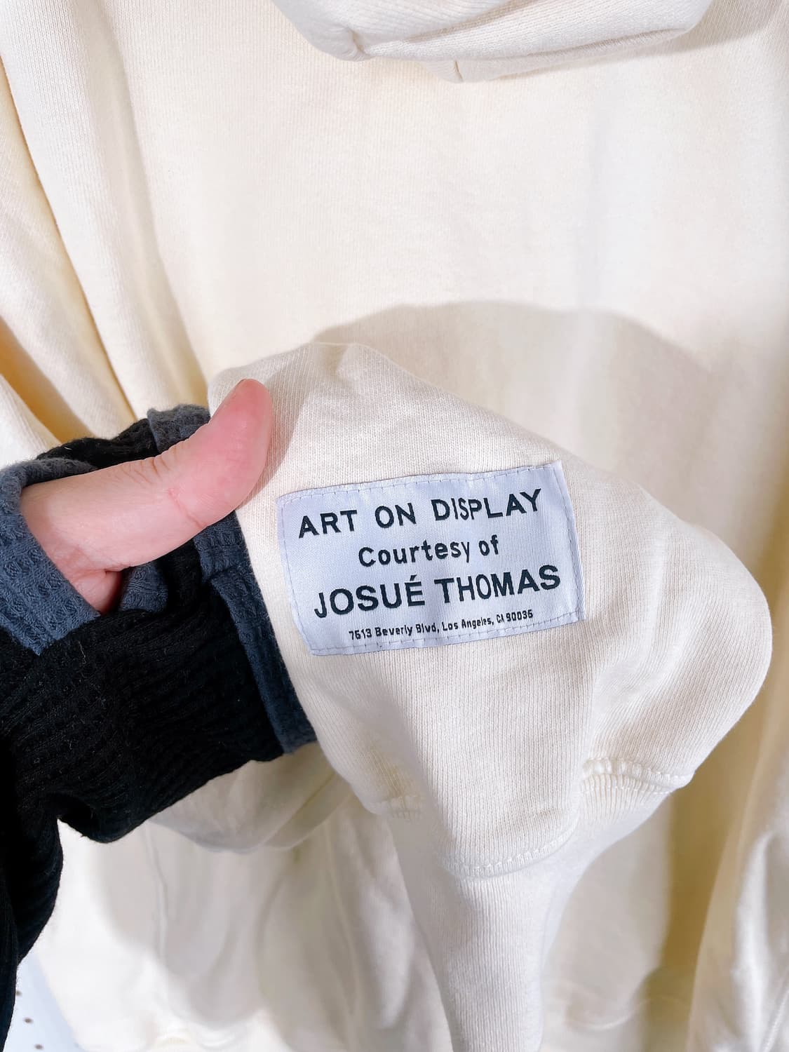 (정품/새상품) 갤러리 디파트먼트 퍽드 업 로고 화이트 후드 상품이미지3