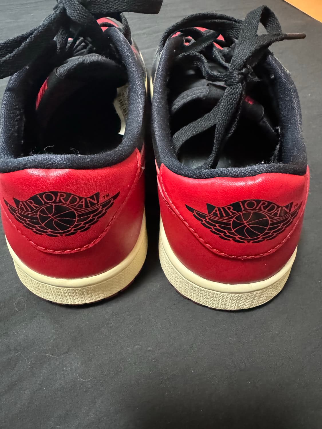 중고정품 2015 나이키 조던1 로우 레트로 OG 브레드 270mm 상품이미지4