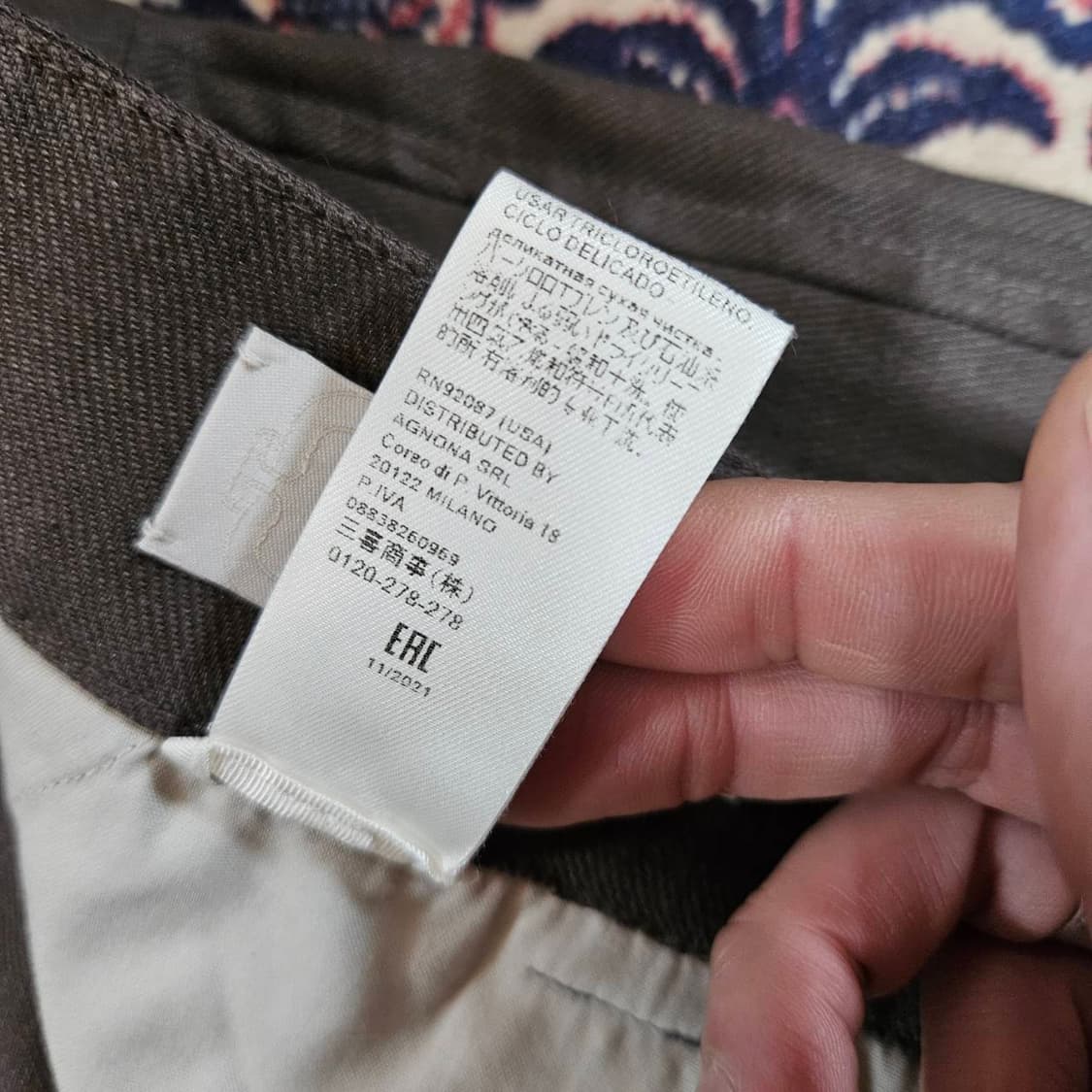 아뇨나(AGNONA) in Italy 21FW 레귤러 테이퍼드 팬츠 상품이미지9