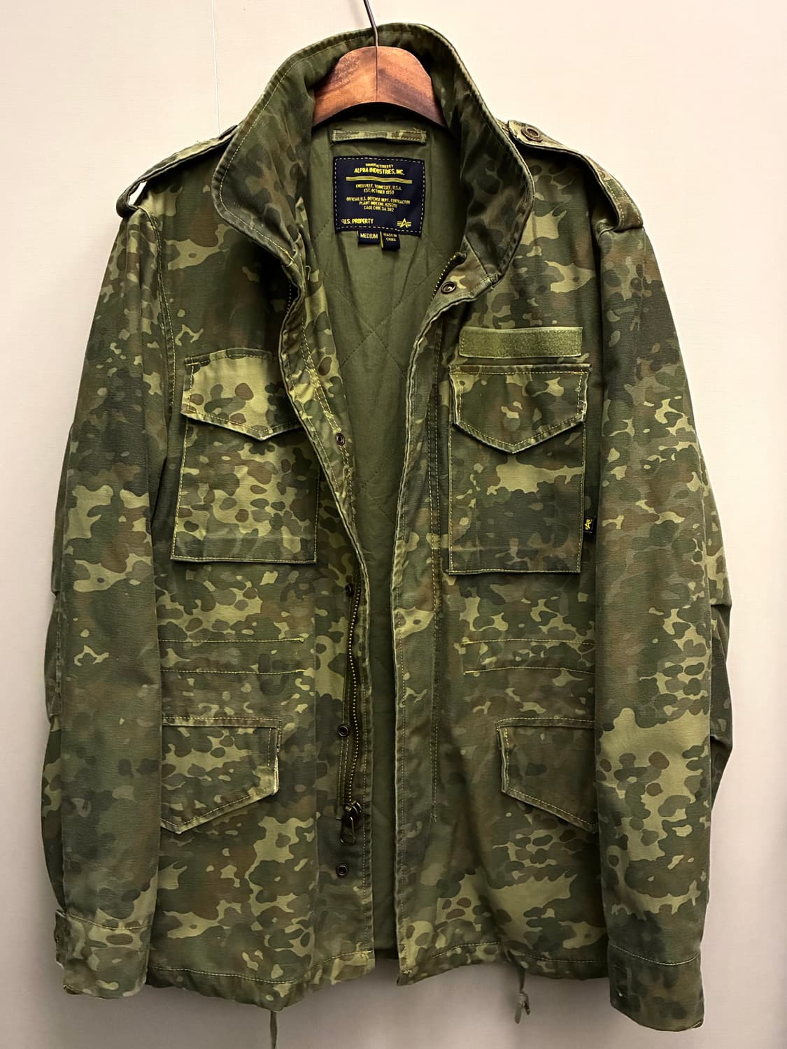 (M/105)알파인더스트리 독일군 플렉탄 카모 m65 모드 필드자켓 야상 상품이미지9