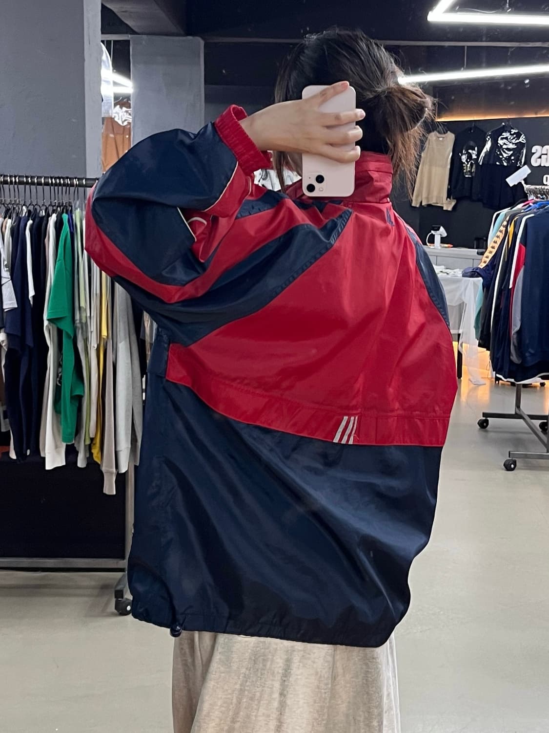 아디다스 레드 네이비 바람막이 상품이미지2