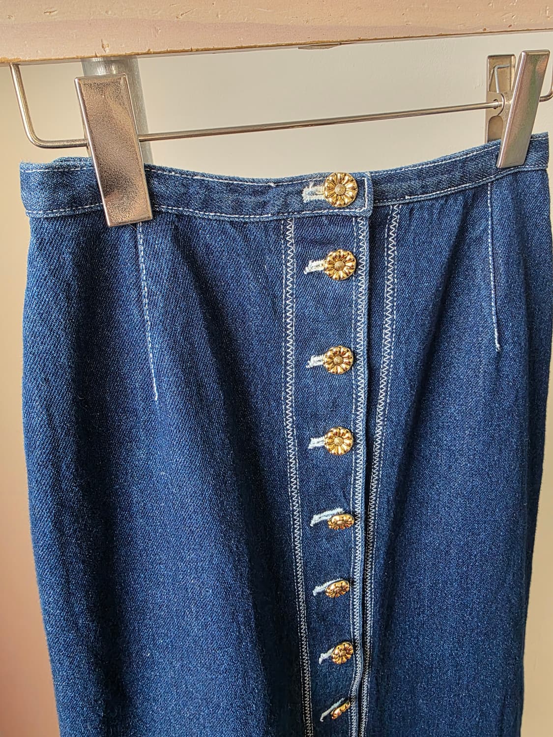 핑크하우스 데님 롱 스커트 상품이미지2