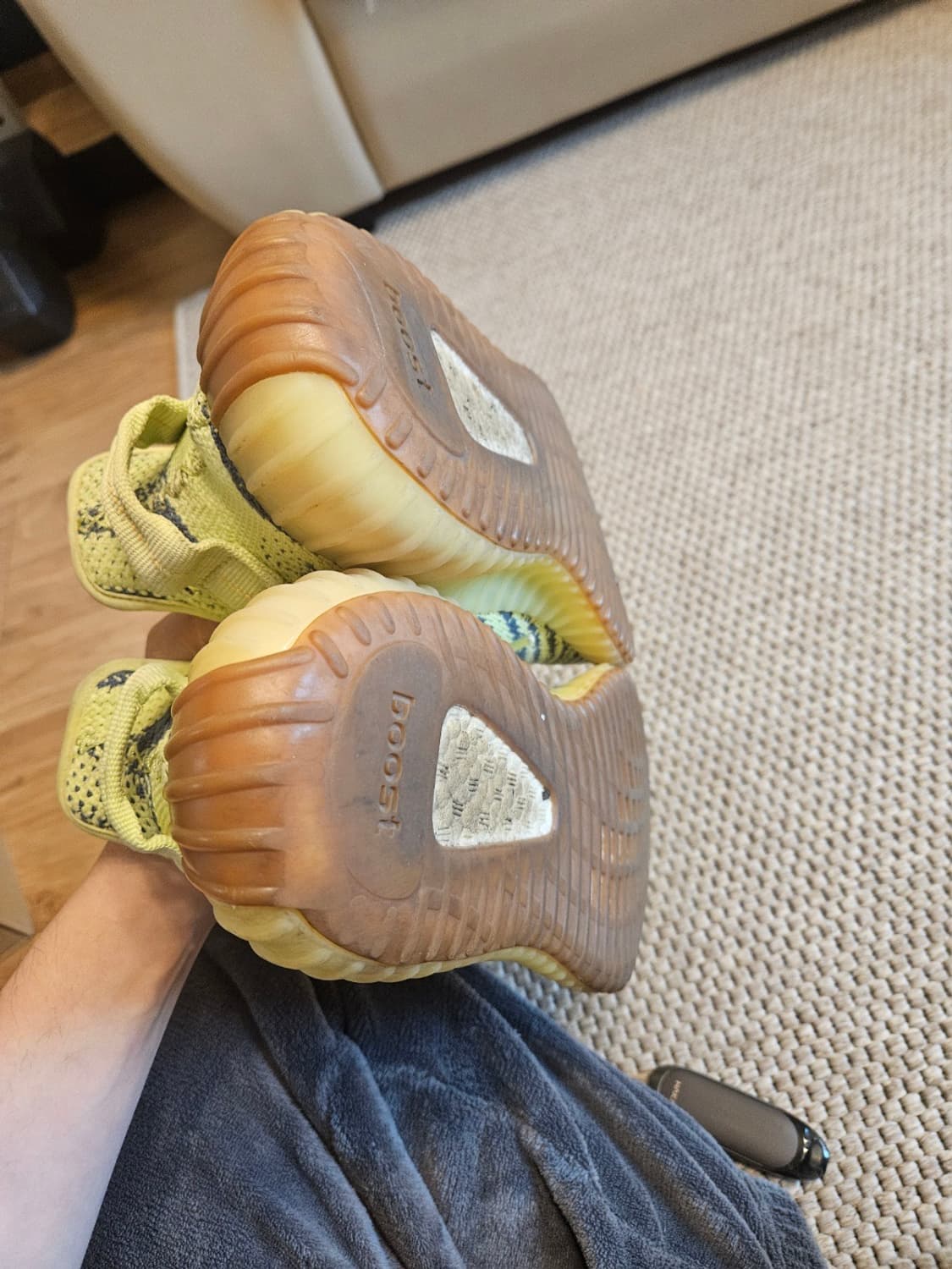 이지부스트 350 세미프로즌옐로우 265 상품이미지3