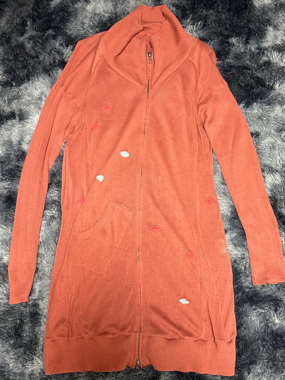 Y2K 스타일 롱 코트 상품이미지1