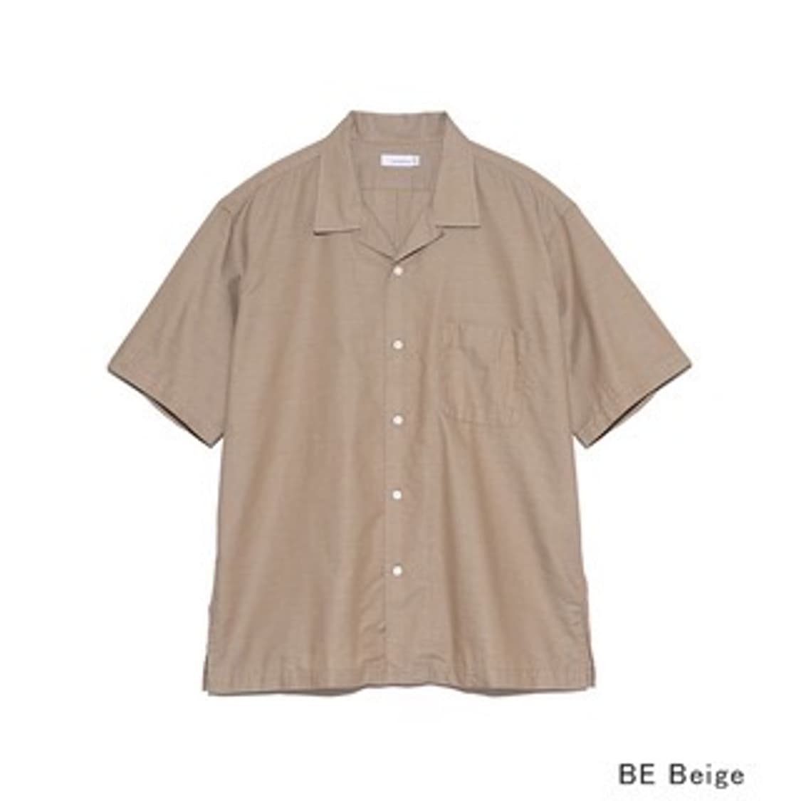 [XL][110] 나나미카 오픈카라 파나마 숏슬리브 셔츠 베이지 상품이미지10