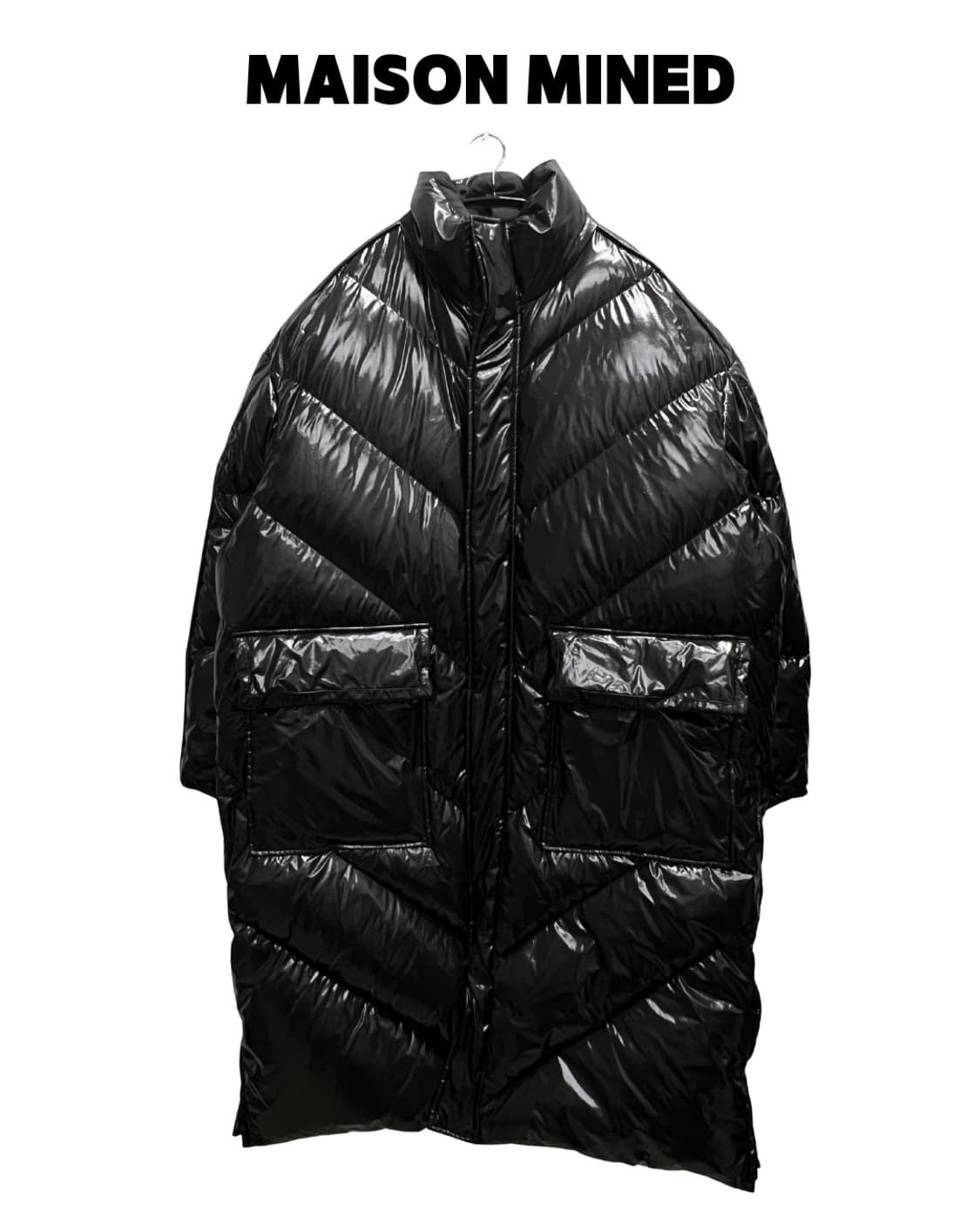 매종미네드 몬스터 패디드 롱다운 블랙 상품이미지1