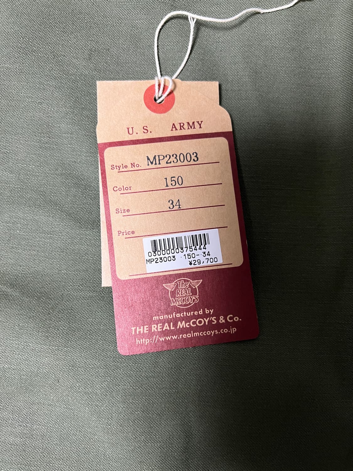 리얼맥코이 OG-107 퍼티그팬츠 상품이미지5