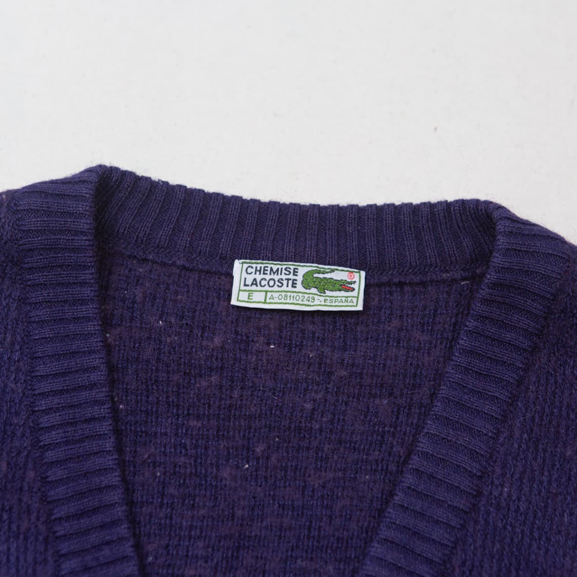 70s Chemise 라코스테 아가일 니트 베스트 상품이미지3