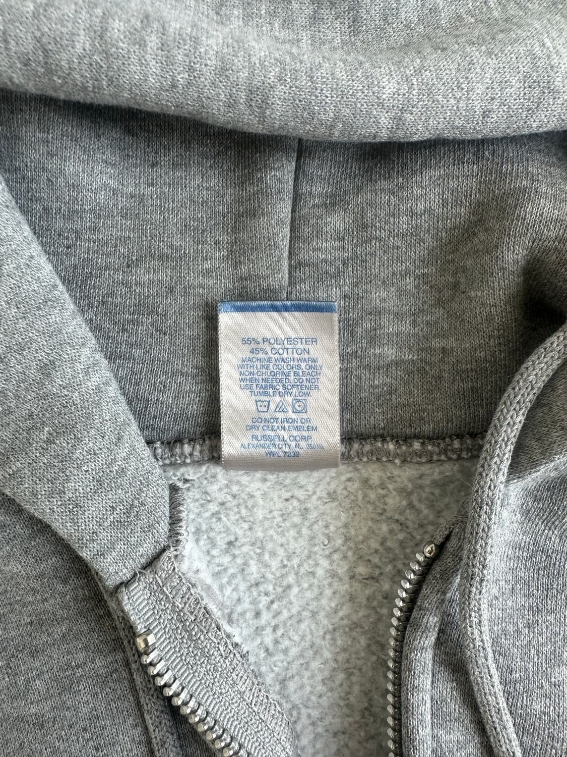 00s 빈티지 러셀 후드집업 그레이 XL 상품이미지7