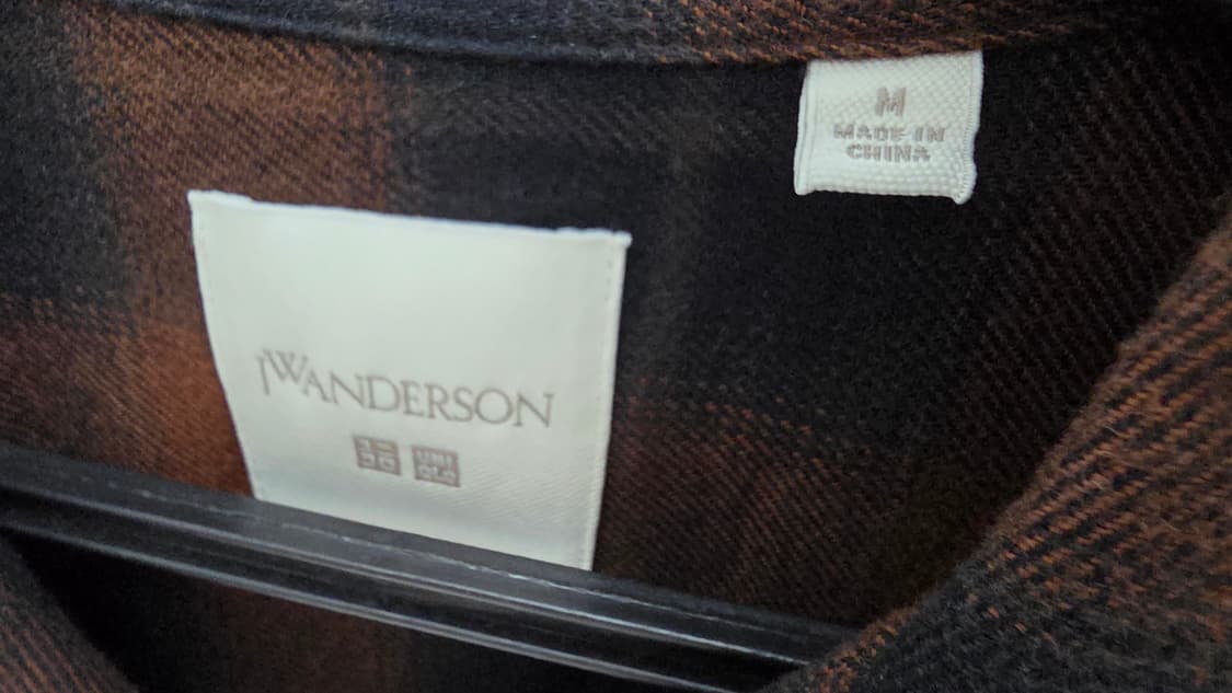 유니클로 jwa 플란넬 체크셔츠 상품이미지3