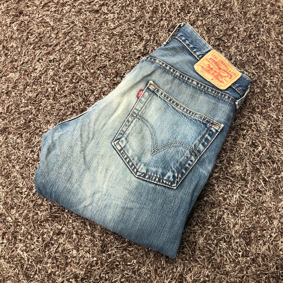 리바이스 501 워싱 데님 팬츠 상품이미지1