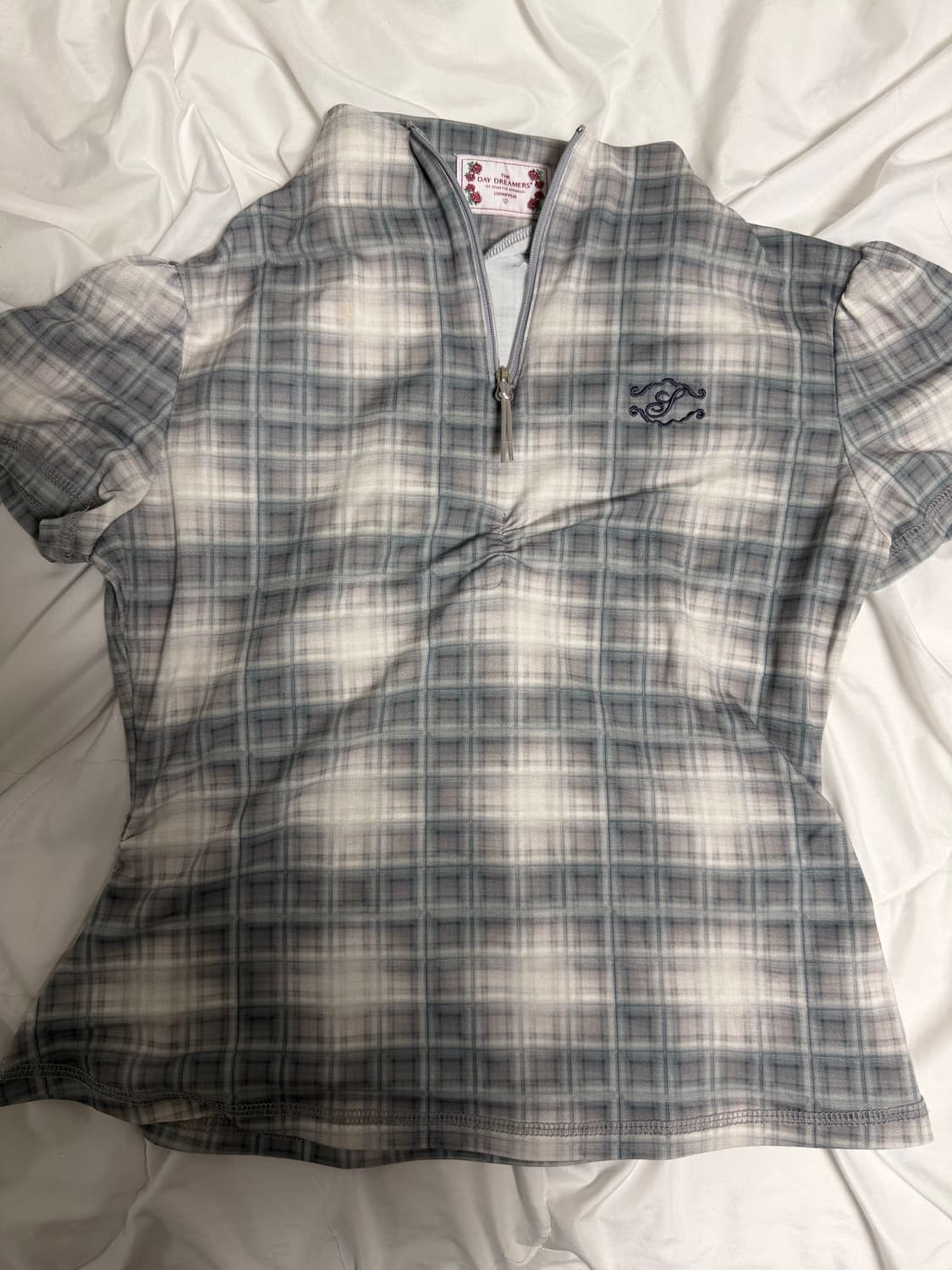 스컬프터 집업 반팔 Geek Half Zip-Up Blue Gray 상품이미지3