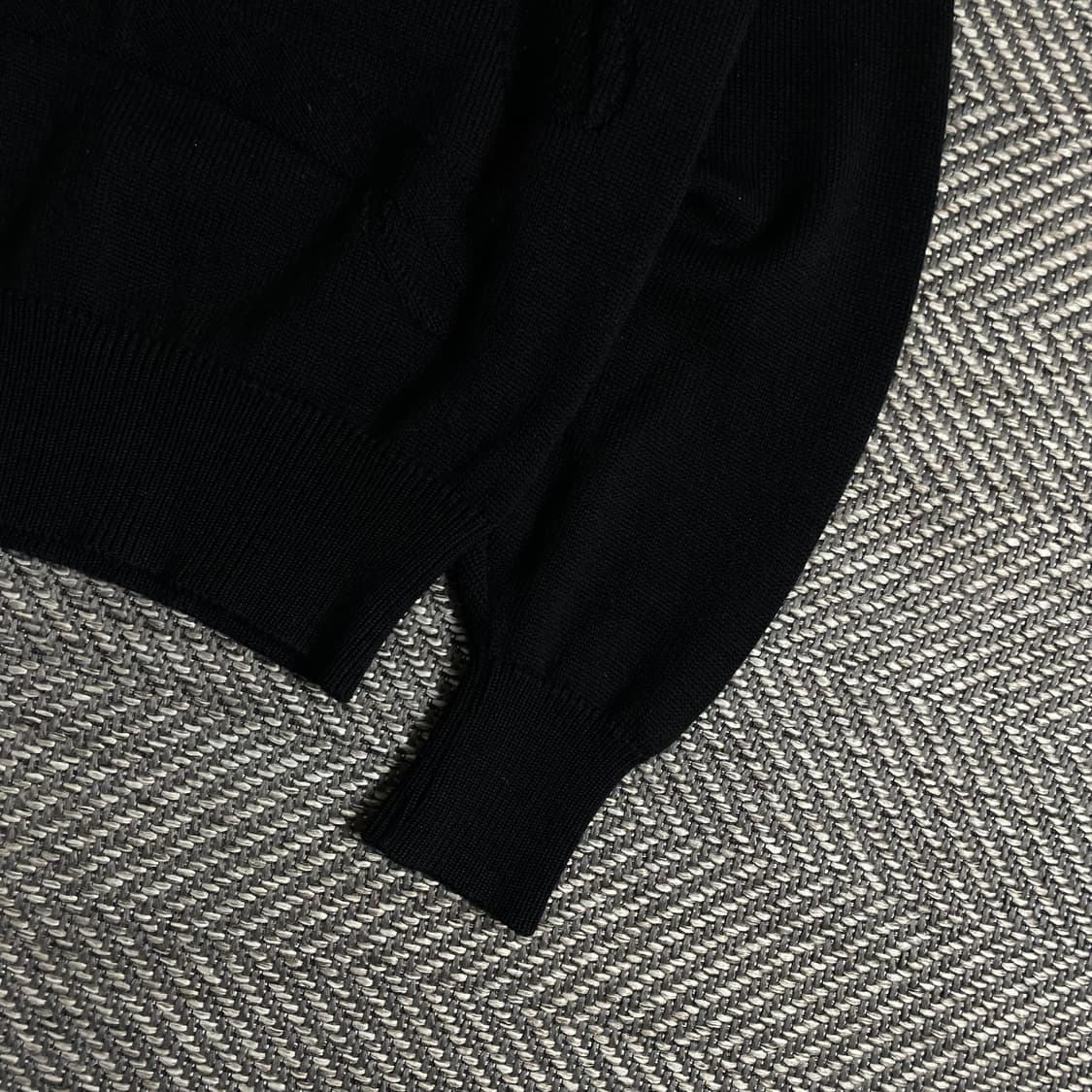 90s 발렌시아가 아카이브 빅로고 니트 블랙y 3629 상품이미지3