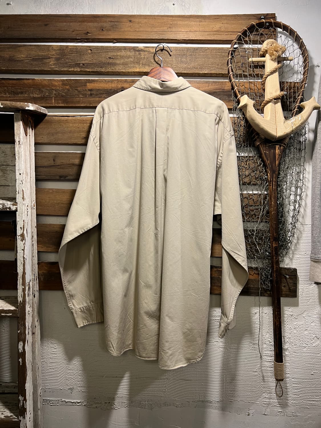 [XL]폴로 랄프로렌 BIG SHIRT 아이보리 코튼 셔츠 상품이미지6
