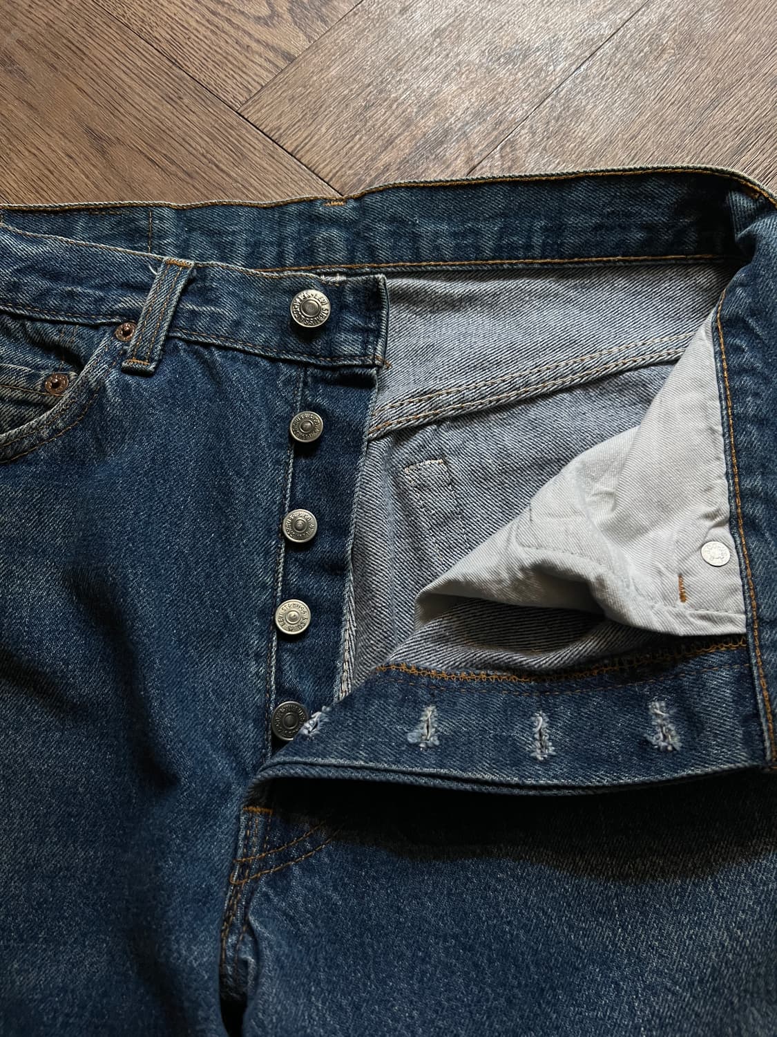 [32]80's 리바이스 501 Made in USA 데님 팬츠 S39 상품이미지3
