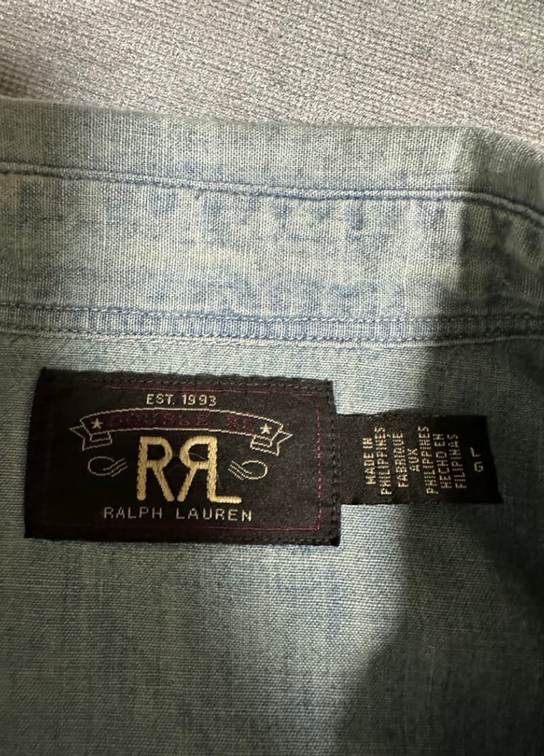 더블알엘 샴브레이 웨스턴셔츠 상품이미지3