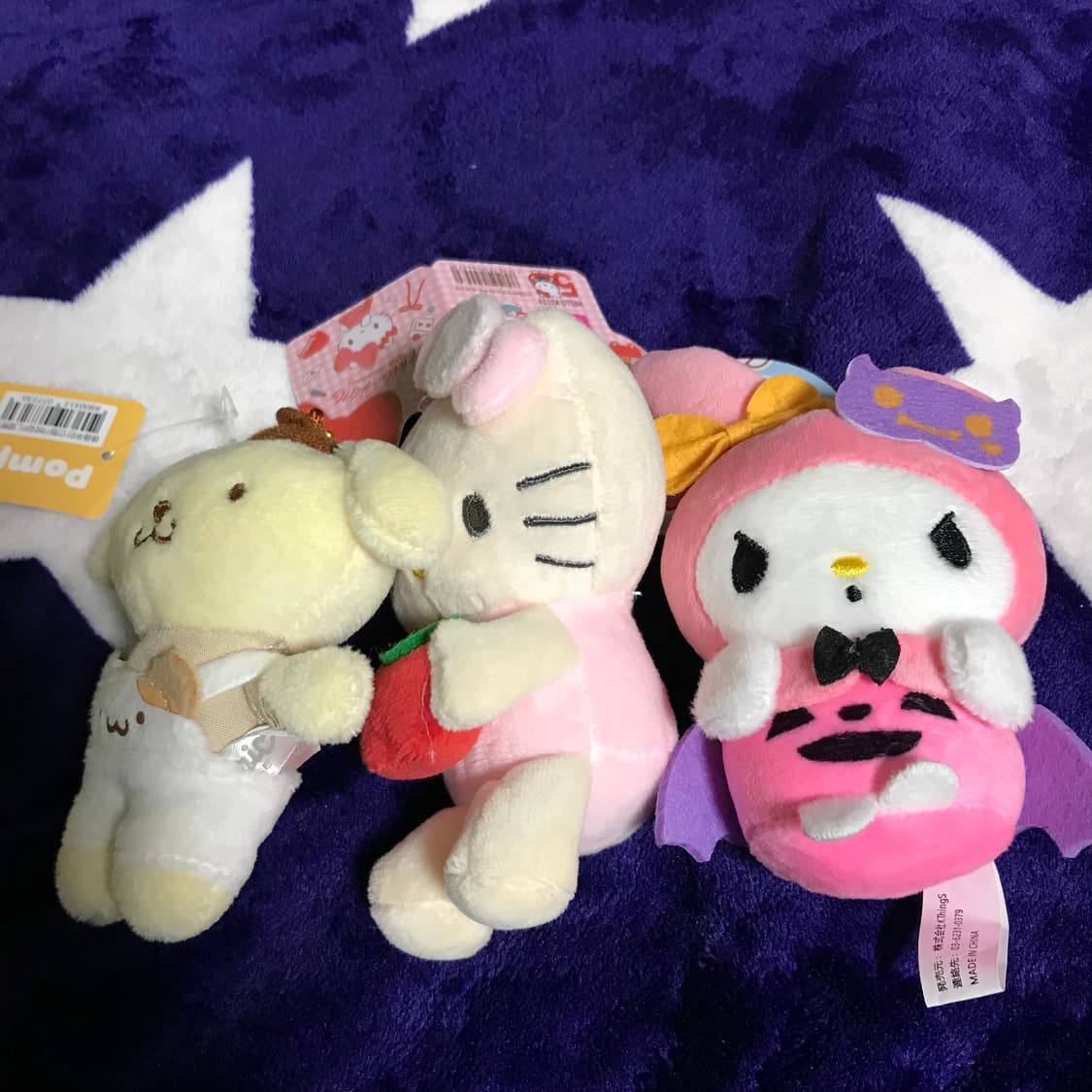 산리오 인형 키링 헬로키티 마이멜로디 폼폼푸린 세트 상품이미지2