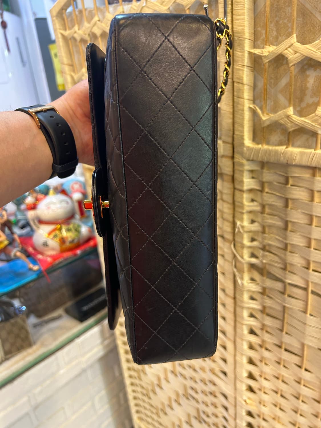 정품 샤넬 빈티지 램스킨 클래식 백 팝니다 상품이미지5