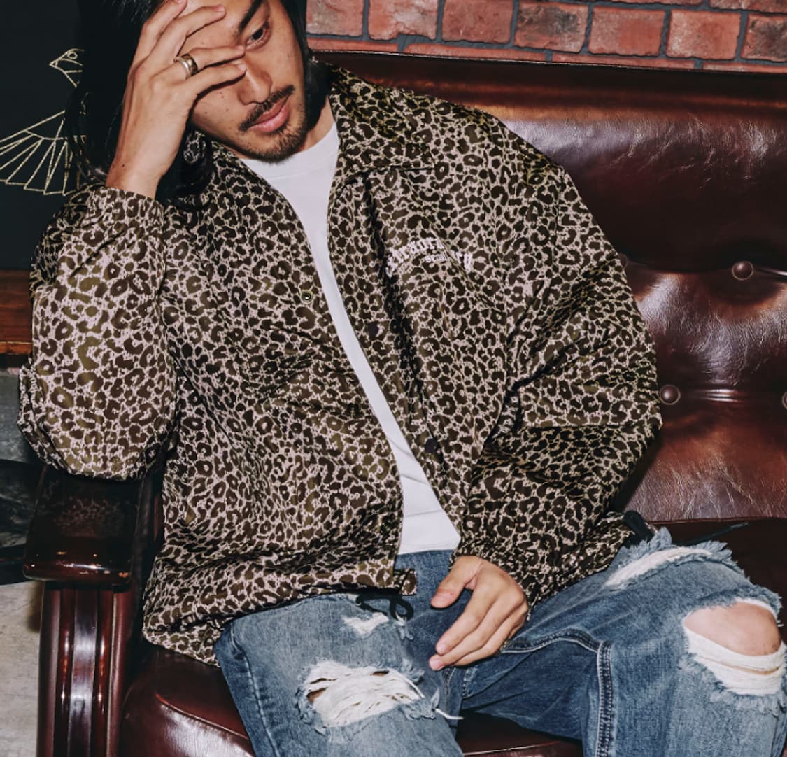 엑스트라오디너리 레오파드 코치 자켓 브라운 L 상품이미지3