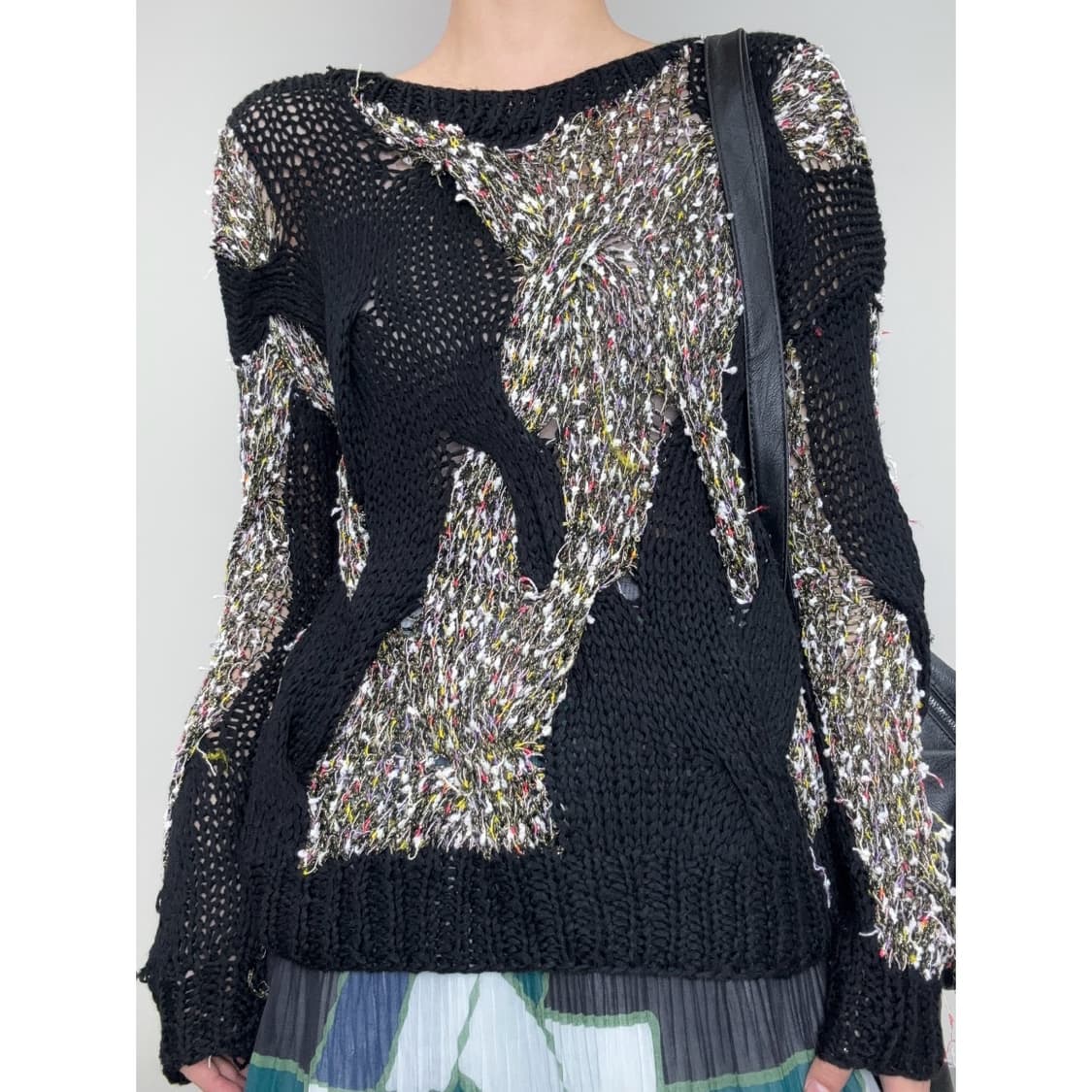 빈티지 유니크 니트 상품이미지1