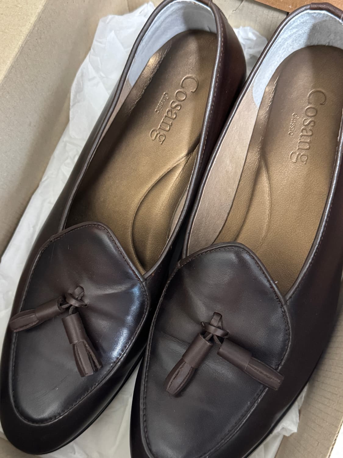 코상 클래식 다크 브라운 태슬 로퍼 265mm입니다 상품이미지1