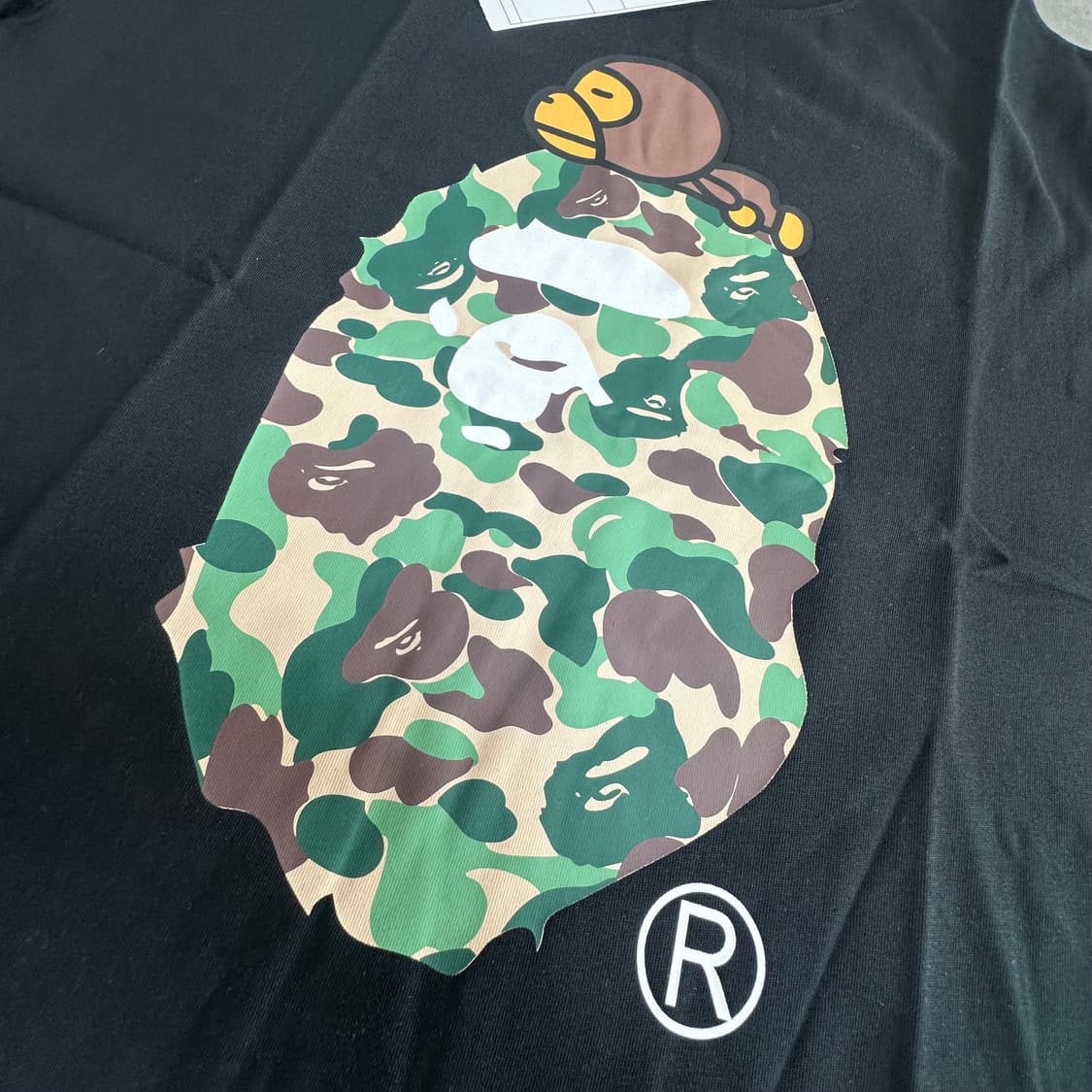 베이프 베이비 마일로 카모 그린 블랙 반팔 상품이미지8