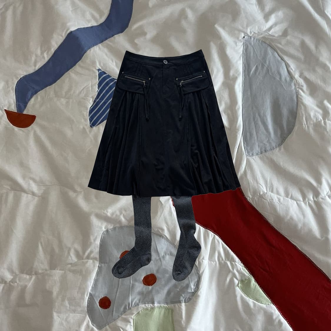 ···Suede Skirt 상품이미지1