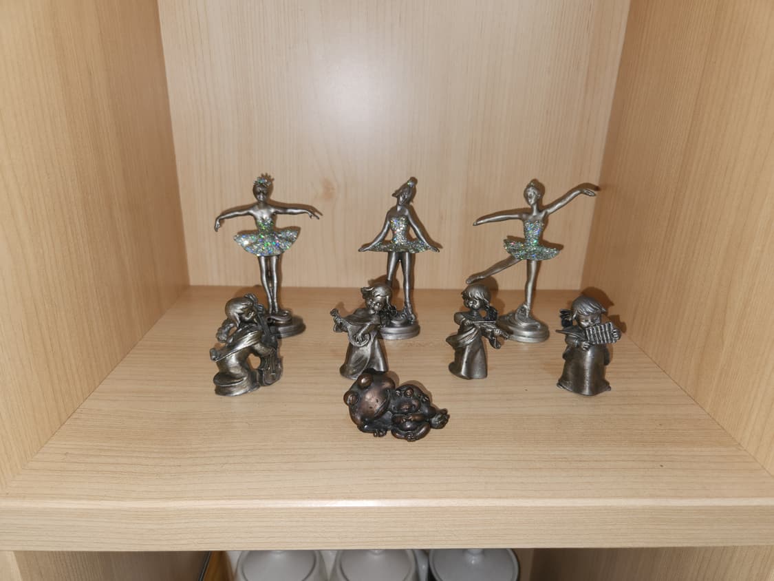 주석 발레리나 악사 개구리 소품 인형 상품이미지1