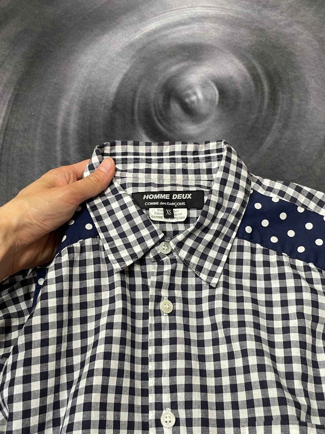 AD2014 Dots Gingham Check Shirt 상품이미지4