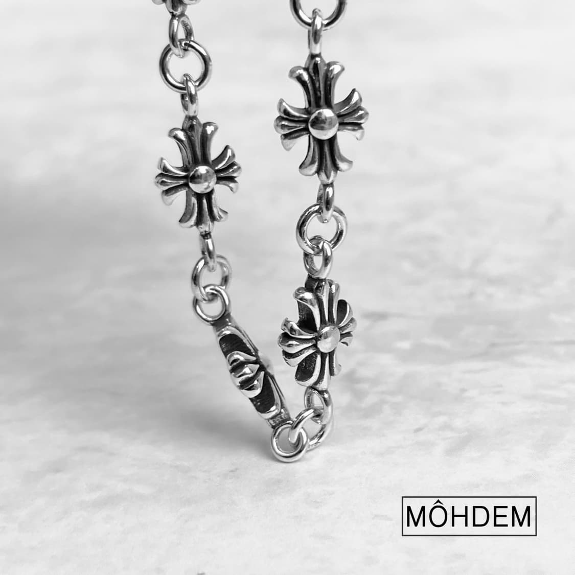 (Unise) 크로스7 실버 체인팔찌 상품이미지4