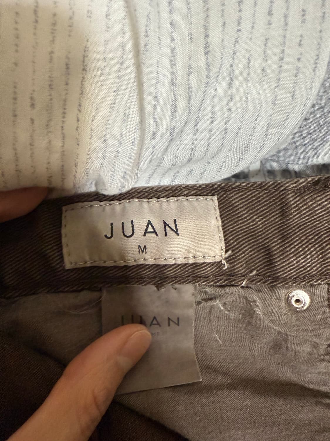 (M) 주앙옴므 가먼트 다잉 데님 팬츠 브라운 상품이미지4