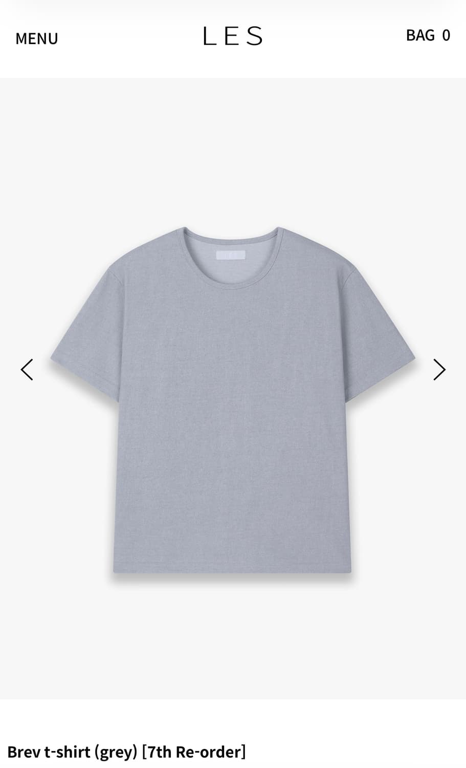 Les Brev t-shirts(grey) 상품이미지1