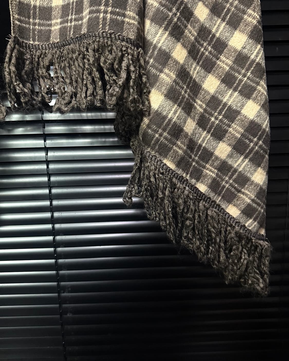 PUMPKIN 일본 체크 망토 프린지 케이프 갸루 로리걸 머플러 목도리 상품이미지4