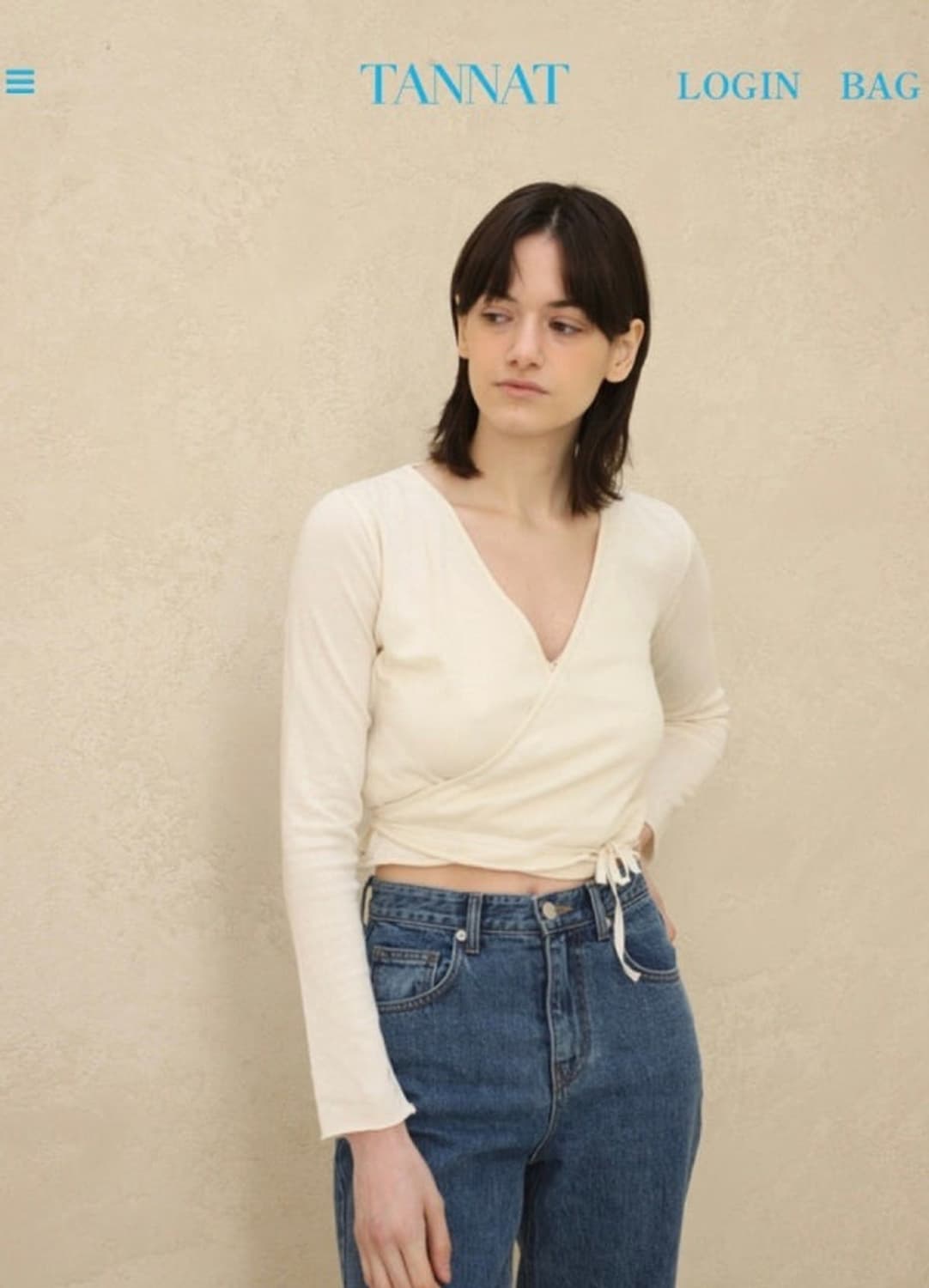 타낫 린넨 랩 니트 상품이미지1