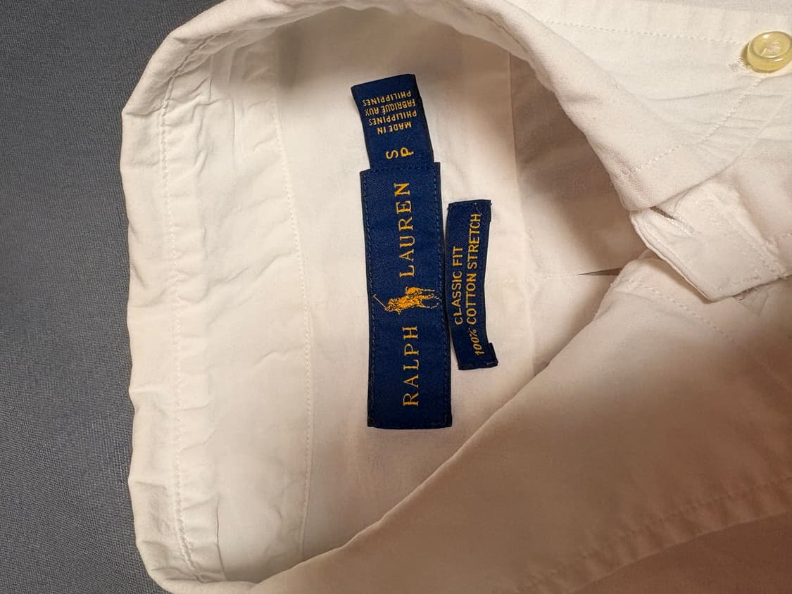 폴로 랄프로렌 클래식핏 화이트 셔츠 S 상품이미지2