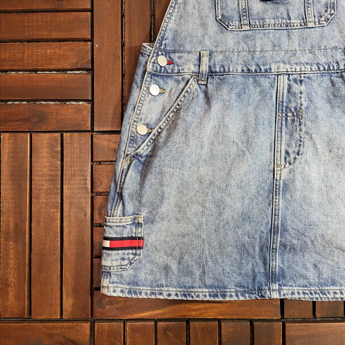 타미진스 데님 멜빵 치마 (M) 상품이미지3