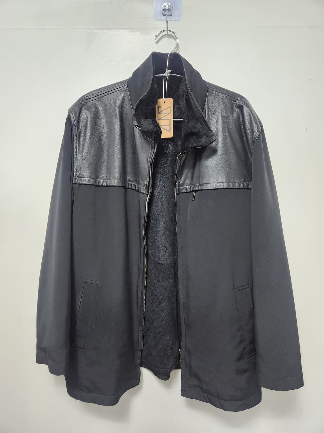 빈티지 남성 레더 퍼자켓 무스탕 상품이미지1