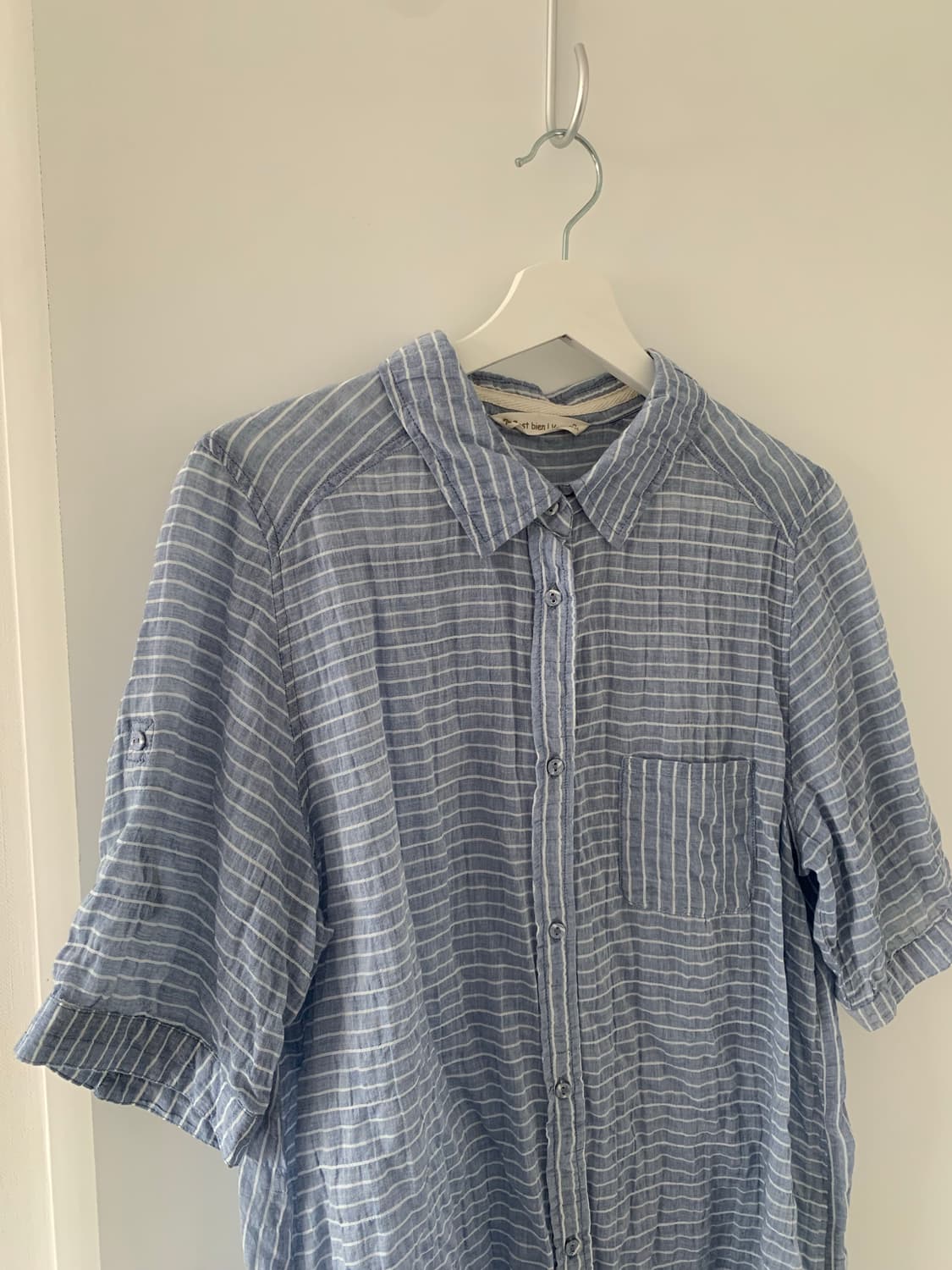 블루 스트라이프 셔츠 상품이미지2