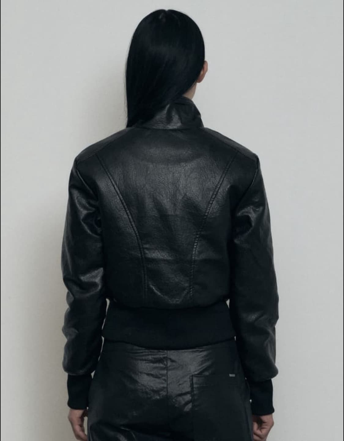 보헤미안서울 하이넥 모토자켓 슬림핏 상품이미지3