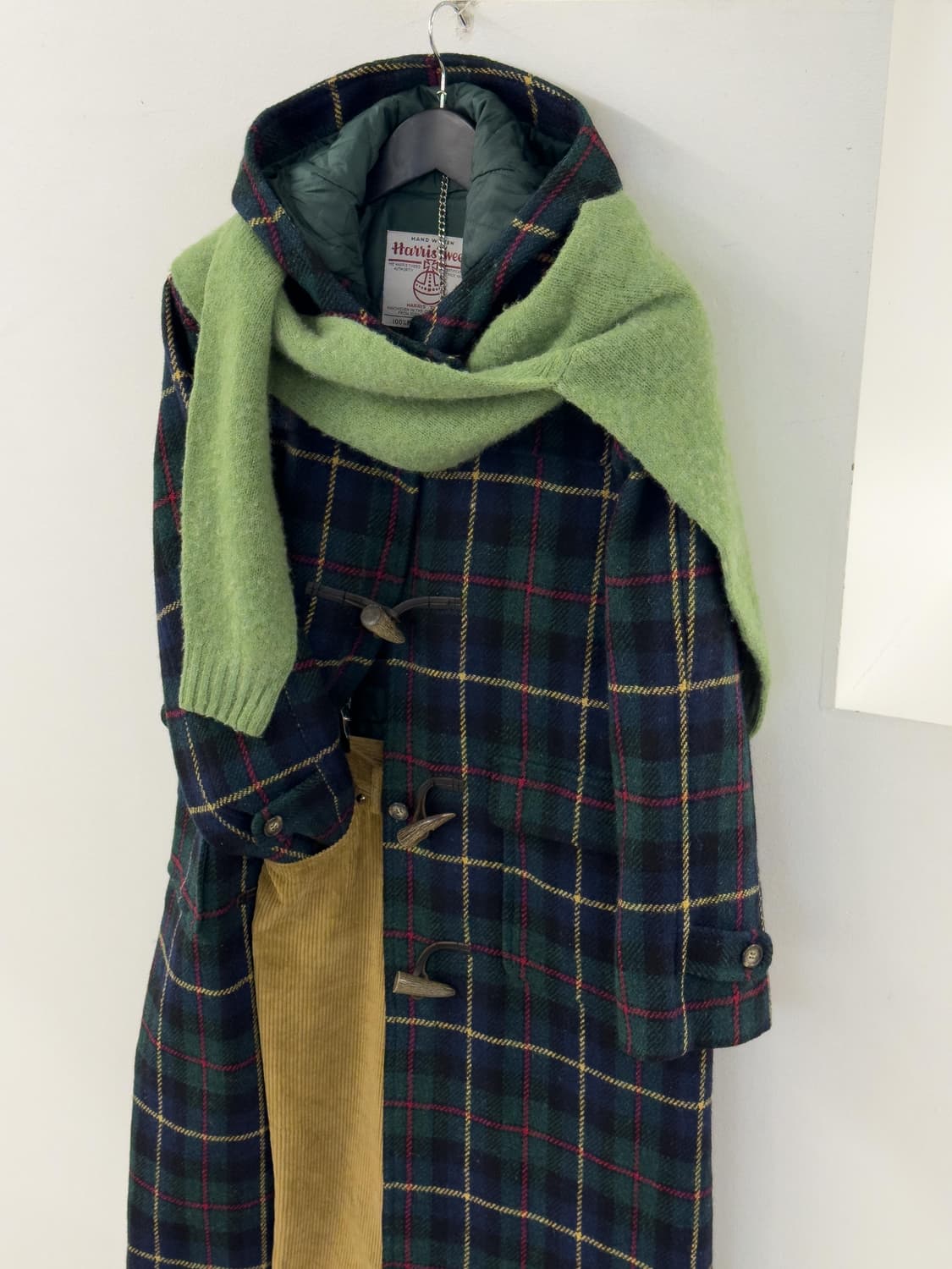 해리스트위드 더플 코트 상품이미지1