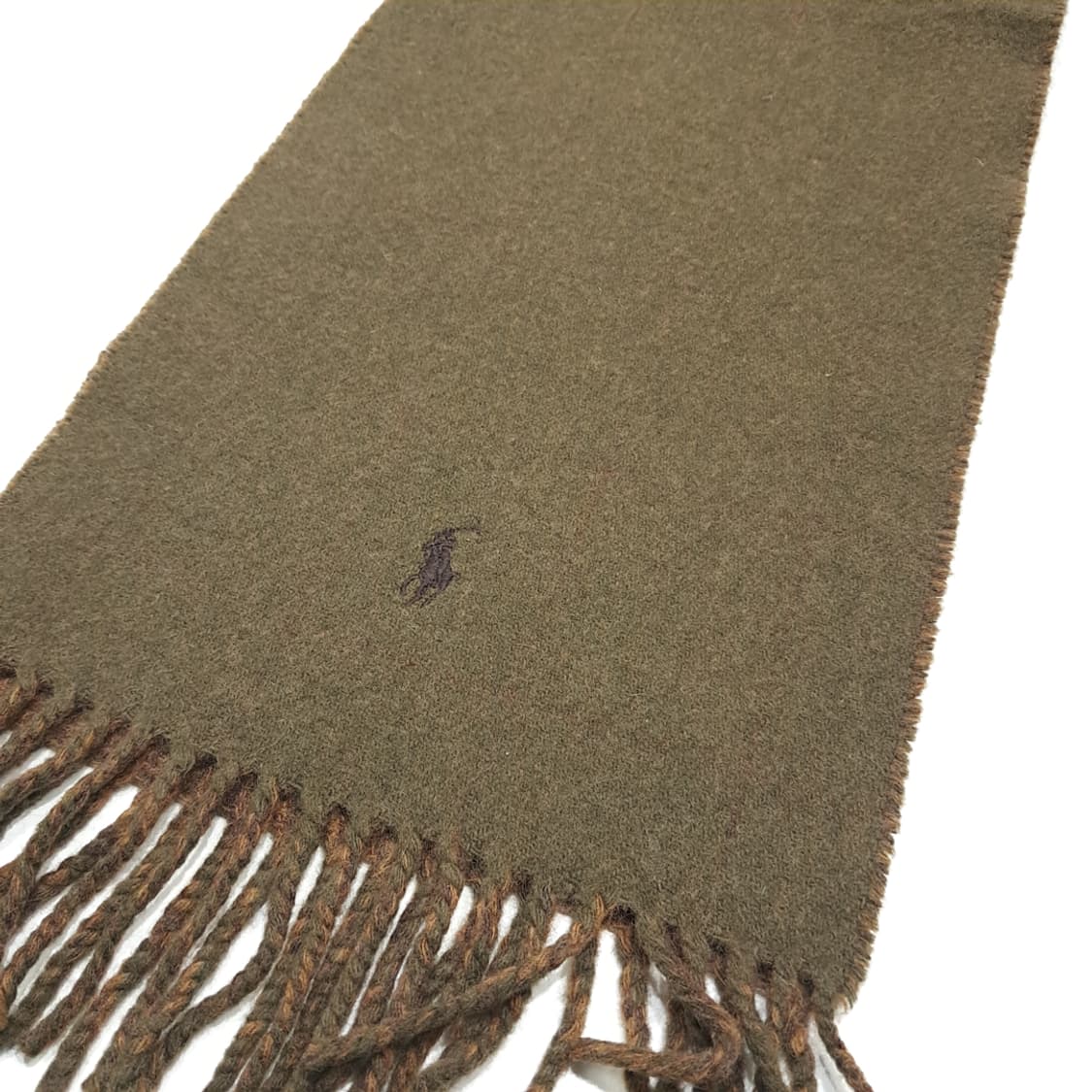 MX638 폴로 90s 이태리판 램스울 양면 하운드투스 머플러 목도리 상품이미지6